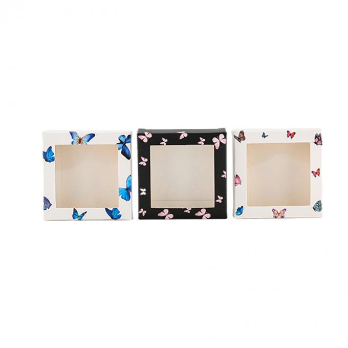 Cardboard False Lashes Packaging Box With Logo Printing CMYK Pantone Colour For Makeup 7