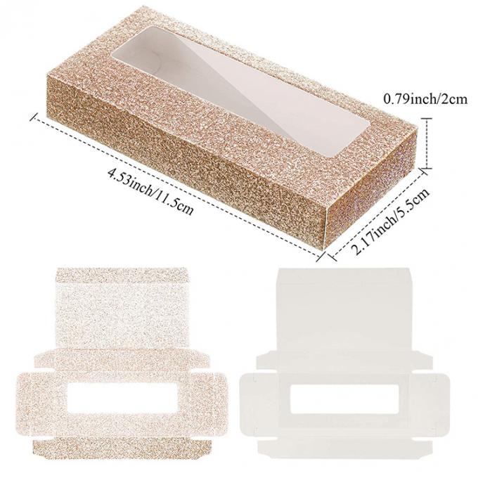 Custom Logo Printed Glitter Empty Cosmetic Eyelash Packaging Boxes for False Eyelashes 2