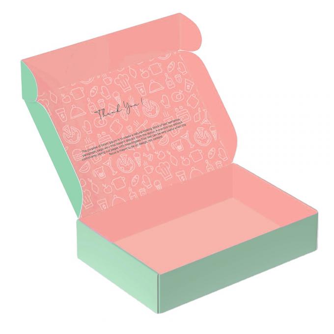 Custom Luxury Pink Packaging Box Gift Corrugated Mailer Shipping Box with Printed Logo 11