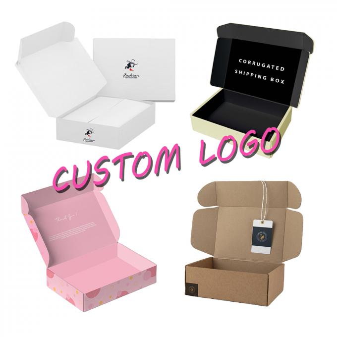 Custom Logo Corrugated Shipping Mailer Packaging Box for Cosmetics Clothes Gift Cardboard 12