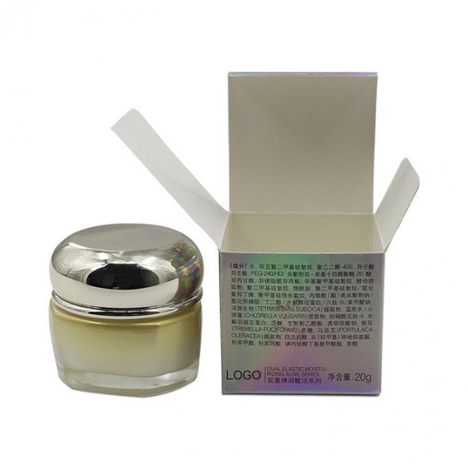 Non-toxic Empty Paper Skincare Face Cream Packaging Box CMYK Pantone Colour Printing 8