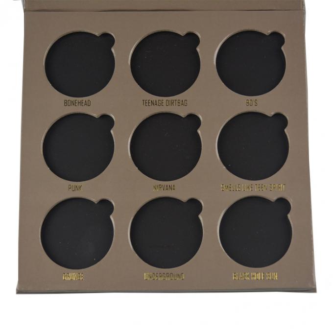 Non-Toxic Custom Printed Cardboard Makeup Empty Eyeshadow Palette Paper Packaging Box 7