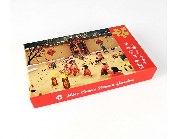 Custom Order Accepted Paperboard Lid Base Puzzle Toy Packaging Box for Packing Items 2