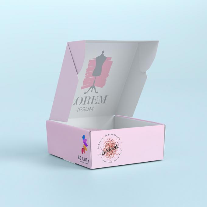 Custom White Corrugated Cardboard Shipping Box for Clothing Underwear Shoe Packaging 6