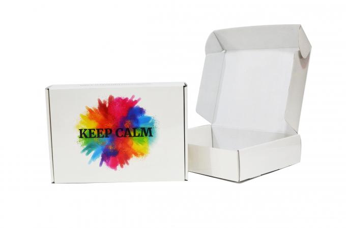 Custom Logo CMYK White Corrugated Mailer Box for Luxury Gift Packaging and Shipping 6