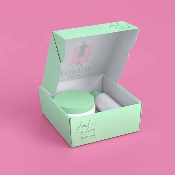 Eco Friendly Cosmetic Makeup Packaging Boxes Corrugated Cardboard Postal Shipping Boxes 6