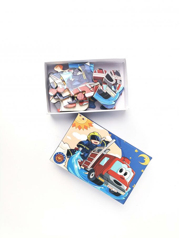 Custom Printed Lid Base Paper Chipboard Matt Lamination Jigsaw Puzzles Packaging Box 0