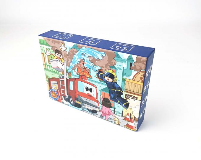 Custom Printed Lid Base Paper Chipboard Matt Lamination Jigsaw Puzzles Packaging Box 3