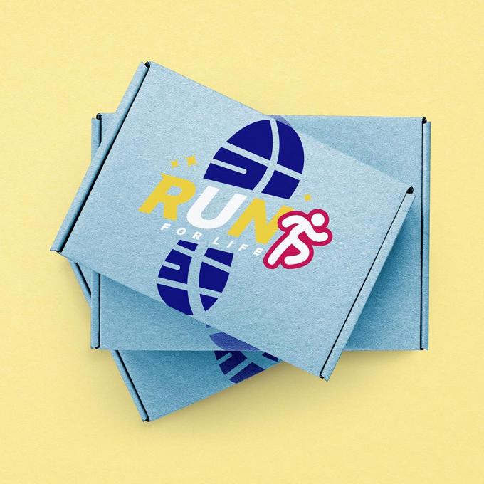 Custom Logo Printed Foldable Blue Thick Cardboard Paper Shipping Boxes for Clothes Shoes 8