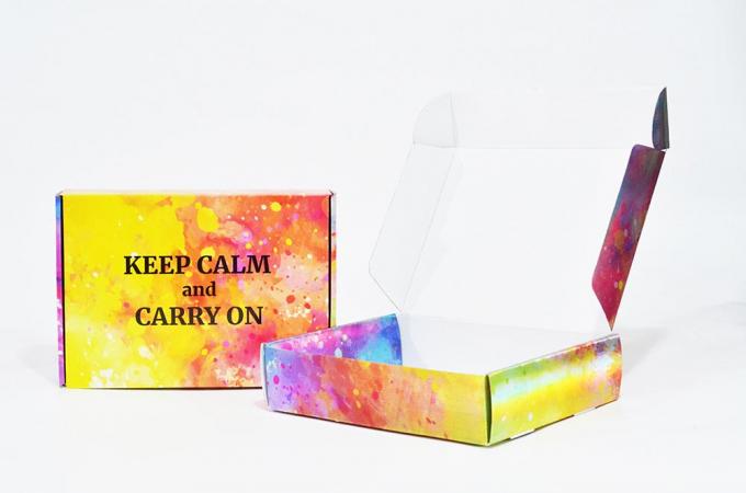 Die Cut Corrugated Packaging Shipping Postal Glossy Colored Corrugated Mailer Boxes 6