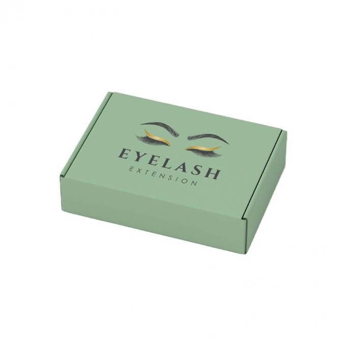 CMYK Paper Type Eyelash Shipping Boxes with Custom Logo Lash Tweezers and Corrugated Board 4