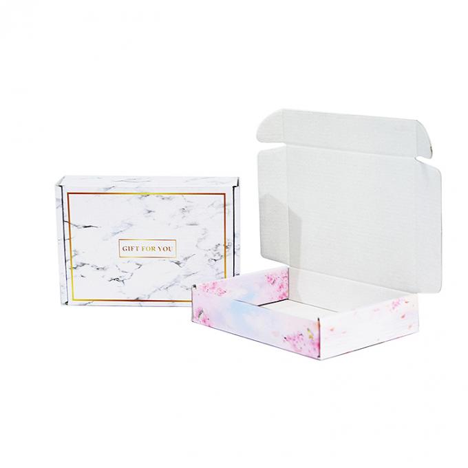 Customized Cosmetic Corrugated Packaging Mailer Box with Logo Print in Pink Color 6