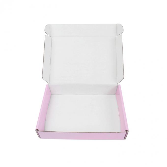 Customized Cosmetic Corrugated Packaging Mailer Box with Logo Print in Pink Color 10