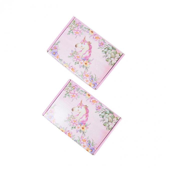 Custom Order Accepted Pink Corrugated Shipping Boxes Cardboard Mailer Box With Logo 6
