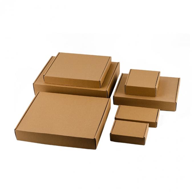 Custom Eco Friendly Brown Kraft Paper Box Clothing Shipping Packaging Boxes 2