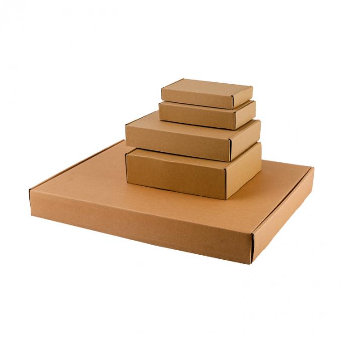 Custom Eco Friendly Brown Kraft Paper Box Clothing Shipping Packaging Boxes 4