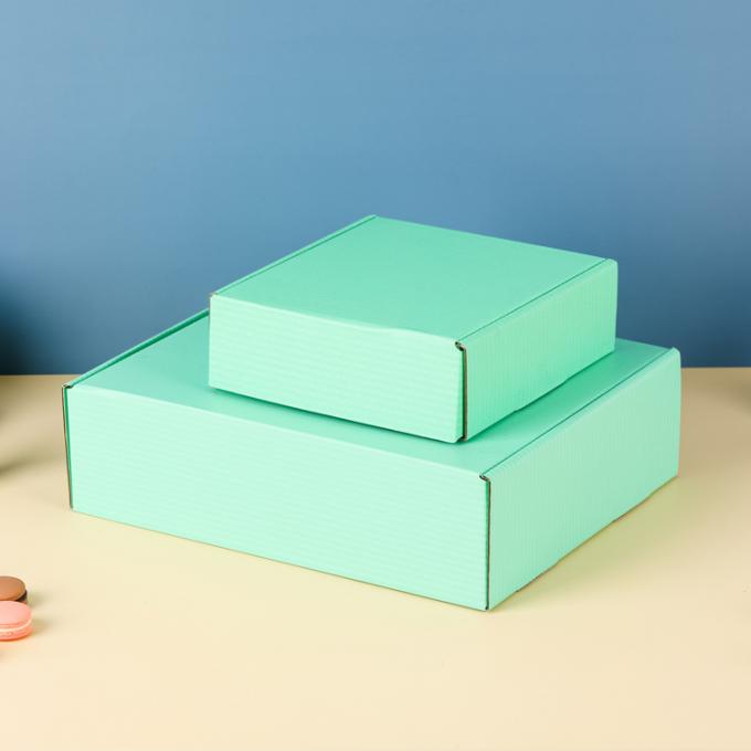 Clothing Gift Packing Cardboard Subscription Box Green Shipping Mailer Box 6