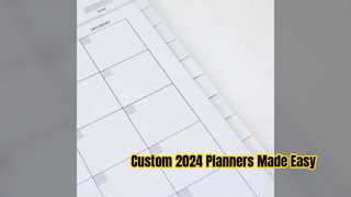 Custom Weekly Planner Notebooks for 2024