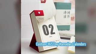 Custom 365 Day Ramadan Desk Calendar Printing 2024
