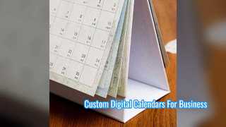 Custom Digital Calendar For Office Branding