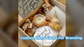 Custom Heart Shape Cards Premium Business Branding