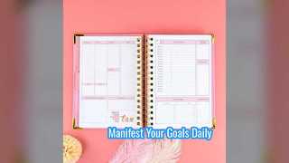 A5 Spiral Goal Planner Weekly Manifestation Journal