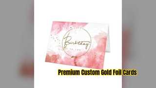 Custom Gold Foil Greeting Cards for Every Occasion