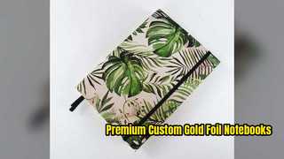 Custom Gold Foil Hardcover Notebooks for Your Brand