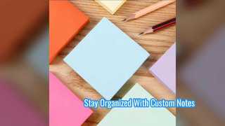 Custom Sticky Note Pads For Office And School Organization