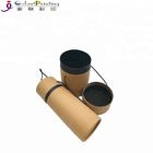 Kraft Round Hat Custom Printed Paper Tubes With Handle For Industrial Raw Materials