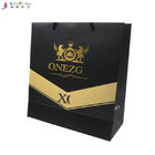 Gold Stamping Custom Printed Gift Bags Paper Wine Bags With Handles 0.2mm Thickness
