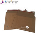 Rigid Cardboard Flat Kraft Mailer Envelopes Printing Services Matte Lamination