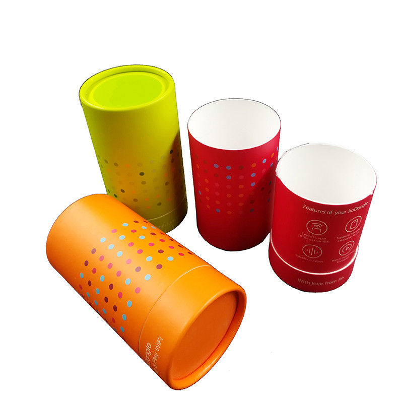 Biodegradable Cardboard Paper Round Wine Cylinder Gift Box Customized Size