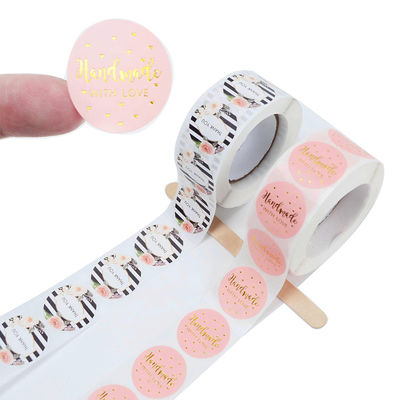 Self Sticker Roll Synthetic Self Adhesive Sticker Paper Roll Lamination Custom Thank You ...