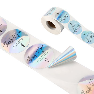 Self Sticker Roll Synthetic Self Adhesive Sticker Paper Roll Lamination Custom Thank You ...