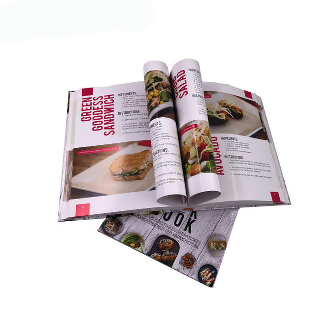 Paperback Hardcover Cookbook Custom Menu Printing Film Lamination