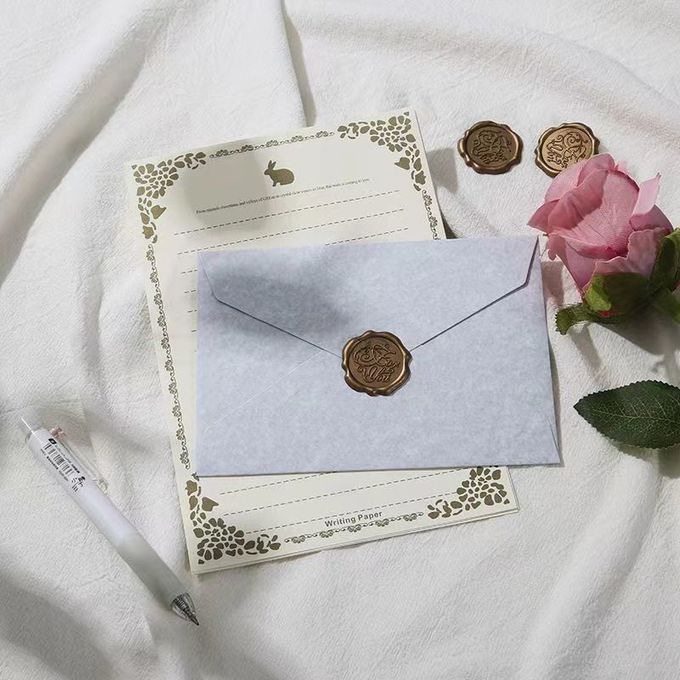 Minimalist Self Seal Wedding Invitation Envelopes Retro Greeting Card Envelopes 3