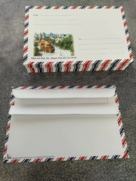 Custom White Paper Envelope Pearl Paper Business Envelopes Cardboard Envelope 1