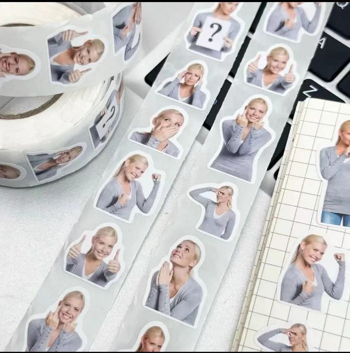 Waterproof Round Self Adhesive Sticker Roll Vinyl Circle Label Sticker 0
