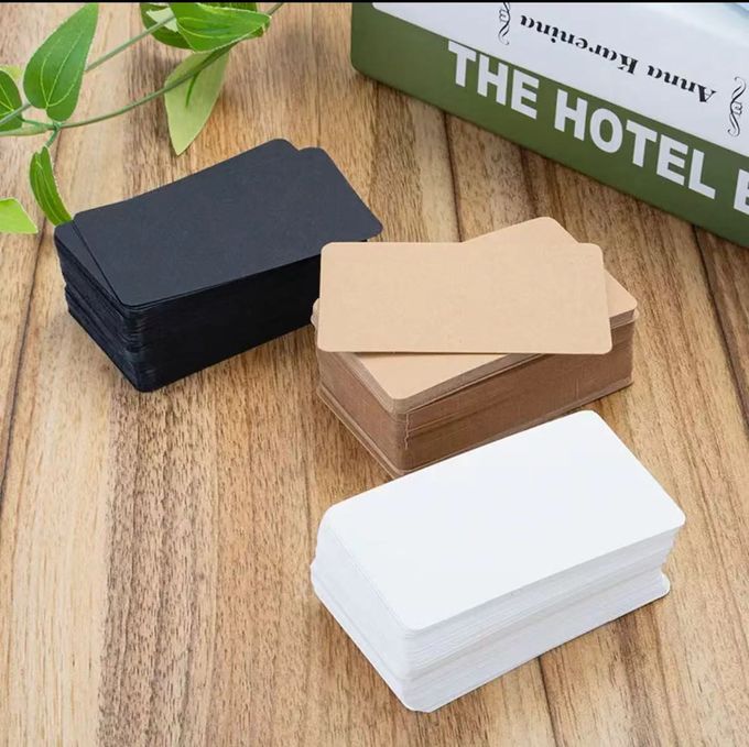 Paper Blank Kraft Business Cards DIY Graffiti Business Card Word Memory Card 3