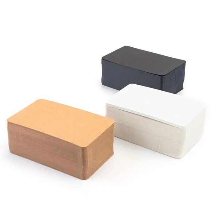 Paper Blank Kraft Business Cards DIY Graffiti Business Card Word Memory Card 0