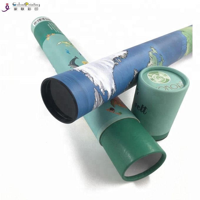 Disposable Custom Printed Paper Tubes / Coated Cardboard Shipping Tubes