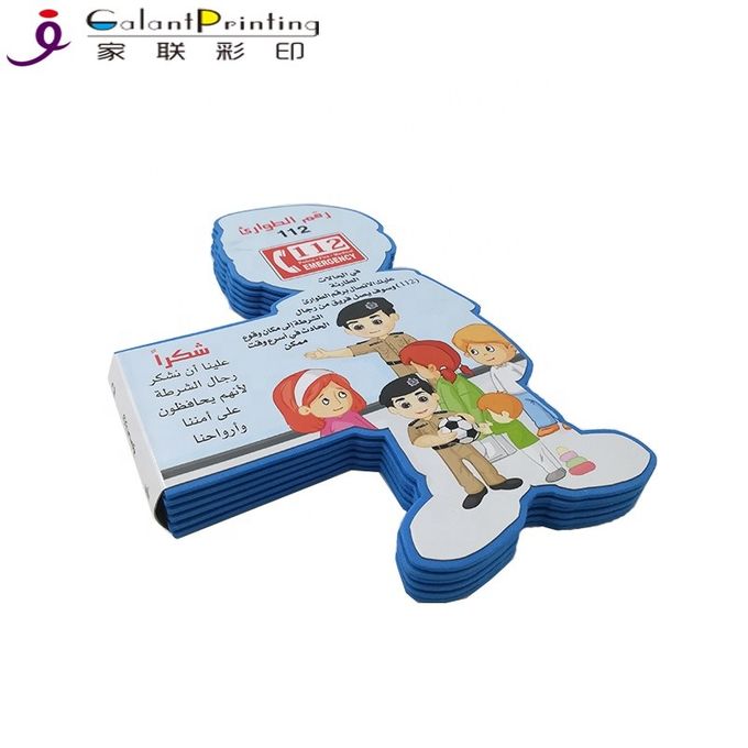 First Reading Cartoon Children'S Board Book Printing / Die Cutting Printing Services